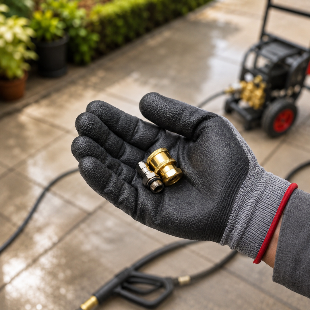 JPT Heavy Duty 1/4-Inch Quick Connect & Disconnect Female Connector And 1/4-Inch Quick Female Coupler