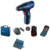 Buy Bosch GSR 120-LI pro-grade performance cordless drill machine ( all accessories) at the best price all over India online. Buy Bosch drill machines here.