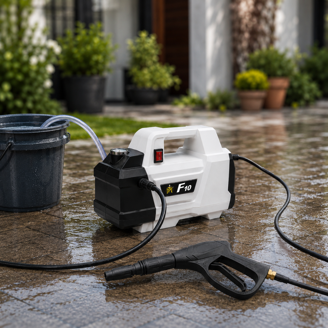 JPT Super Combo Domestic F10 Pressure Washer With 5 Multi Degree Nozzles, 2 Outlet Quick Connector & Coupler, Snow Foam Cannon, And All Other Accessories Included