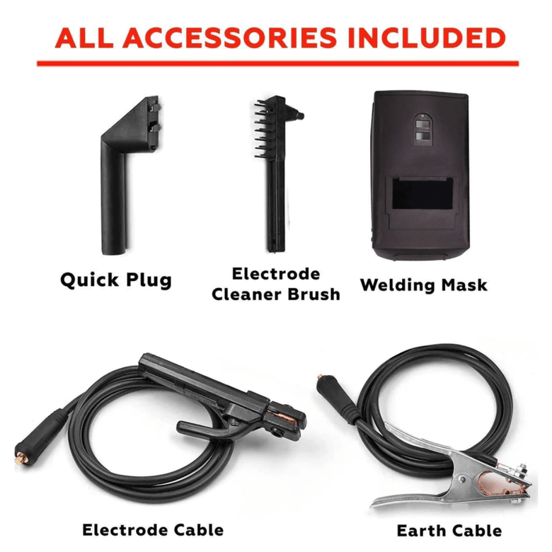 JPT 200Amp MMA / Arc Welding Machine | IGBT with Digital Display | 200A with Hot Start and Anti-Stick | Welding Accessories & Mask