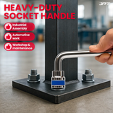 JPT 1/2" Drive 9+1 Piece Chrome Vanadium Socket Set with L-Spanner | Socket Set for Car & Bike | Goti Pana Set with Carry Box for Automobiles, Home & Garage DIY Repair