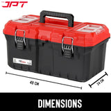 Buy JPT Pro Series 19" heavy-duty tool box, featuring two transparent lid, one removable tray compartment, dustproof & waterproof seal design, and more. Buy Now