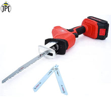 Buy now the JPT cordless reciprocating saw renewed, a versatile and efficient cutting tool for wood, metal, PVC, and more.  Buy now at the best price now.