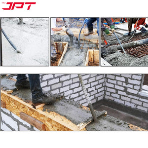 JPT Heavy Duty 1250-Watt Handheld Electric Concrete Vibrator Machine | 13000 Vibrations Per Minute | 1300 RPM Speed | 35mm Chuck | Copper Armature | With 1.5-Metre Vibrator Needle Included