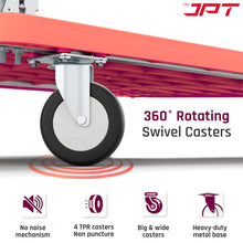 Buy the JPT big folding Hand Trolley for industrial, warehouse, office & home use. This trolley features 400kg loading capacity, 360° swivel wheels, and more.