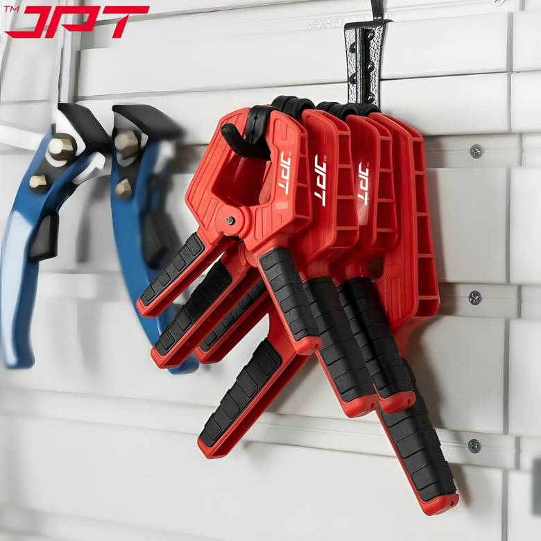 JPT 2.5 Inch Ultra Heavy-Duty Spring Clamp 66mm Wide Jaw | Reinforced Body with Hardened Steel Spring | 45° Rotating Pads | Strong Grip Woodworking & Carpentry Clamp for Workshop & DIY Use