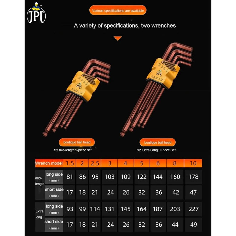 JPT allen key (9Inch Ball End)