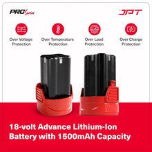 Buy now the JPT Pro Series 18V impact cordless drill machine at best price. This drill machine is pefect for electrician, carpenter, automotive and more.