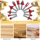 Grab the JPT 1/4" premium-quality 12-piece router bit set at the most affordable price in India. It comes with shank tungsten carbide tipped with plastic box.