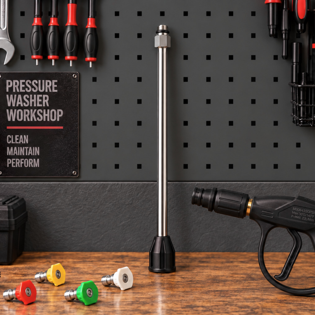 JPT 15-Inch High Pressure Washer Extension Rod / Wand With 1/4-Inch Quick Connector