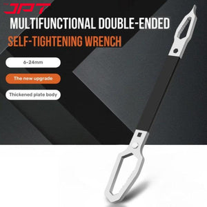 JPT Multifunction Double Head Sink Wrench | Slotted Screwdriver, Crow Bar, Survival Hammer Function | Double-ended Adjustable Wrench Tool | Suitable for 6-13mm Screws & Nuts