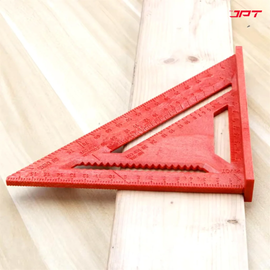 Buy now the JPT 7-inch thickened 45°/90° carpenter square, featuring precision laser markings, high-quality build, widened base, and user-friendly design.
