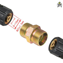 Buy the JPT heavy duty m22 15mm metric male thread fitting pack of 2, made from premium solid brass, handle up to 5000 PSI pressure. Buy Now