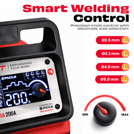 JPT True Output 200A Ultra Heavy Duty MMA Inverter Welding Machine | Lift TIG, Full Digital Display, VRD Safety, Hot Start, Arc Force, Anti-Stick & Fine Tuning Control