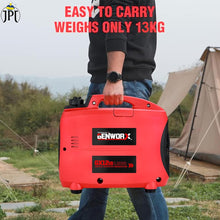 JPT Proseires Genworx 1000W/1.0KW Small and compact Manual Start Inverter Petrol Generator Lightweight, With Advanced Frequency Control, Ideal for Camping, Outdoor Events & Home Backup Power