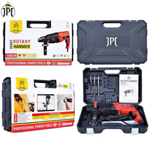 Grab the JPT 26mm Pro heavy-duty rotary hammer renewed at the best price. It features 1050W power, 200 RPM, 3 J impact energy, 4900 BPM, and more.