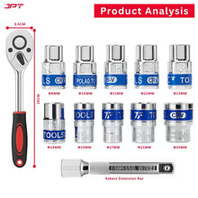 Buy JPT 12-in-1 ratchet spanner socket set for home, car, bike, cycle, automotive repairing at the best price in India. Buy best hand tools from JPT Tools.