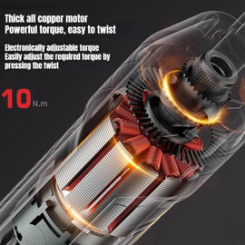 JPT 3.6V Powerfull Cordless Screwdriver Rechargeable Set with Li-ion Battery, 30 Bits & Extension Rod, 3 LED, 6 Adjustable Torque, Magnetic Hex Chuck, Mini Electric Screw driver Kit