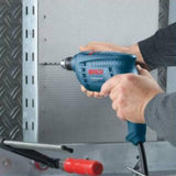 Buy Bosch GSB 450 Wrap Set impact drill machine, offering 450W power, ‎2600 rpm speed, 1.8Nm torque, variable speed, drill & screwdriver bits set, and more.