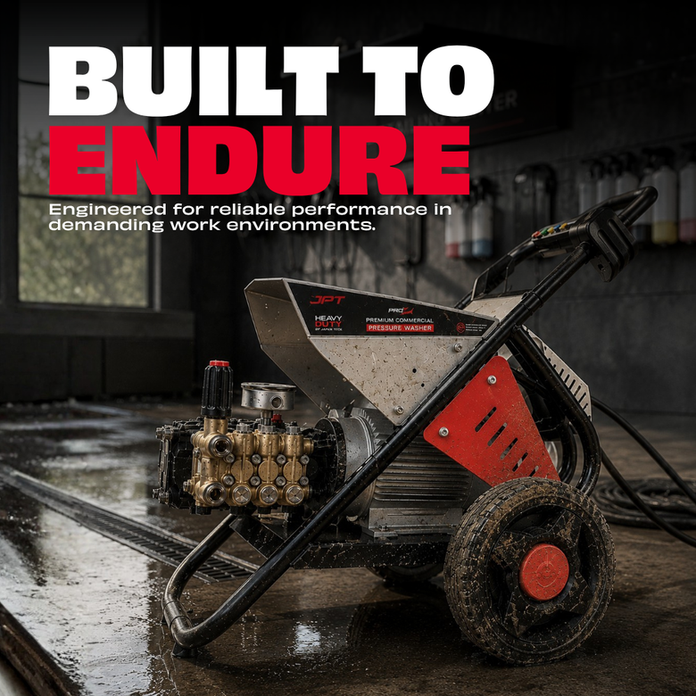 JPT Pro Series 4HPC Commerical High Pressure Washer | 3000W Powerful Motor | Max. 220 Bar Power | Max. 3200 PSI Pressure | 18 L/Min Water Flow | Best For Car Service Centers & Industrial Cleaning