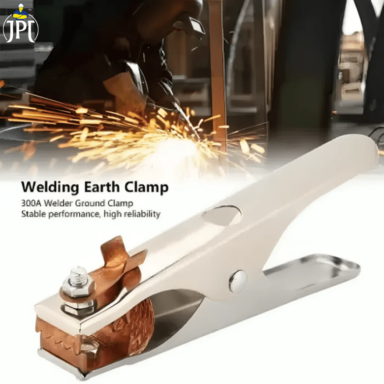 JPT Heavy Duty 300 Amp Welding Earthing Clamp, Suitable for MIG MMA TIG ARC Welder and Cutter Machine