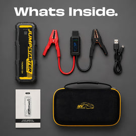 JPT Jump Starter 4000A 24000mAh Thunder X24 Ultra Safe Smart EC5 Power Bank • Fast Charging Output • 3-Mode LED Torch • Trucks, Cars & SUVs • Carry Case • With 1 Year Warranty