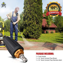 Get superior cleaning power with the JPT 360° pressure washer rotating turbo nozzle, made from premium quality materials for long lasting use without any break.