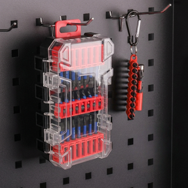 JPT 42-Piece Impact Rated S2 Steel Bit Set | Phillips, Pozidriv, Torx, Hex & Slotted Bits with Bit Holder & Socket Adapter | Taiwan Material for Impact Driver & Drill | Ultra Heavy Duty