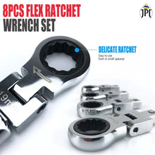 Buy now the JPT chrome vanadium steel build 8pcs changeable flex head ratchet wrench 8 to 19mm set at the most affordable price in India online. Shop Now