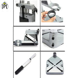 Buy now the JPT drill machine stand with a heavy cast iron base, adjustable collet (35-43mm), and 60mm drilling depth. Buy at best price online.