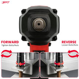 Buy JPT 21V 400nm heavy-duty cordless impact wrench at best price, featuring strong brushless motor, high rotational speed, smart display with pannel and more.