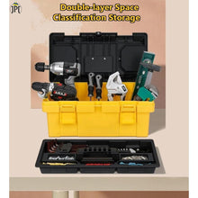 JPT Industrial-Grade Portable Toolbox Thickened, Multi-Functional Storage for Household, Car, and Electrical Maintenance (17INCH TOOL BOX)