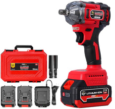 JPT PRO SERIES 350NM 21V CORDLESS IMPACT WRENCH WITH 2 BATTERIES, CHARGER AND SOCKET (With 12 Months Motor Warranty)