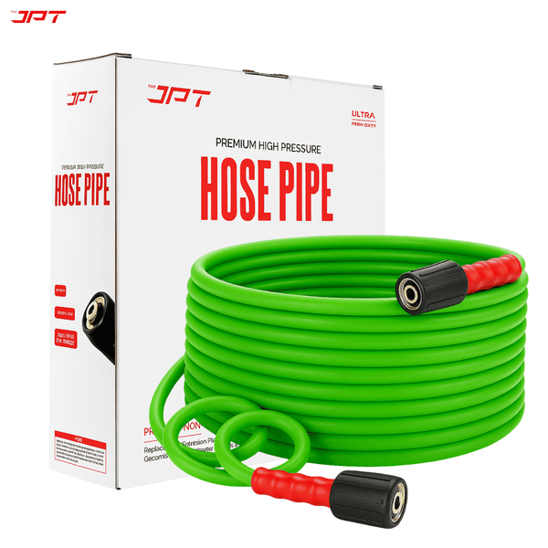 Buy JPT ultra heavy-duty 8mtr high pressure washer hose pipe, featuring brass german standard m22 x 15mm, 600 bar bursting, kink & leak free design, and more.