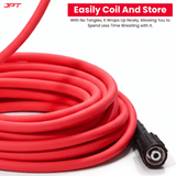 Buy JPT Ultra Heavy-Duty 8m flexible hose pipe for your high-pressure washer — perfect for home use, auto detailing, or industrial cleaning, Buy at best price.