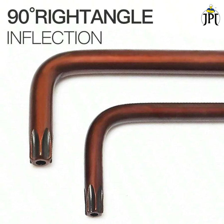 JPT 9 Pieces Torx Star Allen Key Set | Long Arm Wrench Hex Keys | Security Torx End Holes | Storage Case | T10-T50 ( 9Inch Star End )