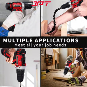 JPT Heavy-Duty 12V Pro Series Cordless Drill Machine | 45N.M. Torque | 1950 RPM Speed | 25+1 Torque Setting | 2 Speed Modes | 3/8