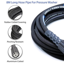 Grab the JPT combo water pressure gun with 8m washer hose pipe at an unbeatable price in India online. Buy now and enjoy the best deal today!