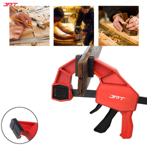 JPT Ultra Heavy-Duty 33-Inch Quick-Grip Bar Clamps | 600mm Clamping Range | One-Handed Wood Clamps with Quick-Release Trigger | F-Clamp Set | 165 lbs Hold | Woodworking, Carpentry, DIY
