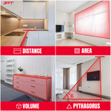 Buy JPT 50M Digital Laser Distance Meter with distance, area, volume & indirect height calculation — ideal for site engineers, contractors & interior projects.