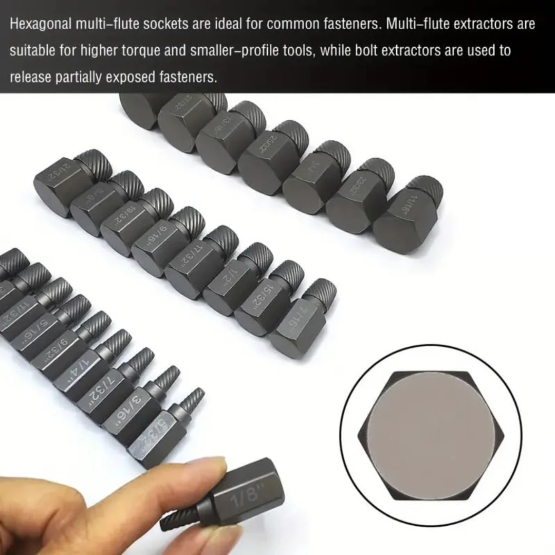 Buy JPT 25-piece damaged screw extractor set, that includes the most commonly used and needed screw extractors to handle damaged fasteners easily. Buy Now
