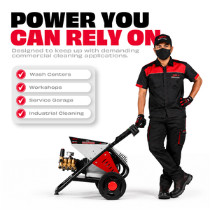 JPT Pro Series 4HPC Commerical High Pressure Washer | 3000W Powerful Motor | Max. 220 Bar Power | Max. 3200 PSI Pressure | 18 L/Min Water Flow | Best For Car Service Centers & Industrial Cleaning