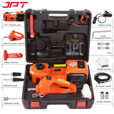 JPT Heavy Duty Portable 12-volt DC Hydraulic Jack | 480N.M Torque Power | 10 Bar/150 PSI Pressure | 3 Tons Weight Lifting | 155mm-450mm Lifting Height | Tire Inflatable Pump