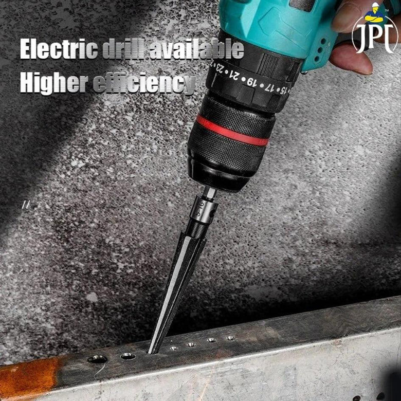 JPT T Handle Reamer, Tapered Straight Flute Handle Hole Pipe Reaming Tool