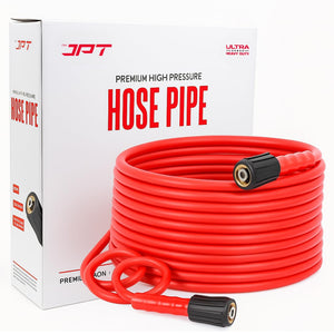 JPT Ultra Heavy-Duty 8MTR Flexible High Pressure Washer Hose Pipe | Standard M22 x 15MM Thread | Up To 450Bar / 6525PSI | PVC + PE Layers Build | Tangle & Kink Free Design