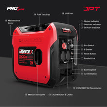 Buy JPT Genworx portable 2.75kv/4hp electric generator, featuring 122cc 4-stroke ohv, 3100w power, 5L fuel tank, 4 hours runs, best for home and outdoor use.