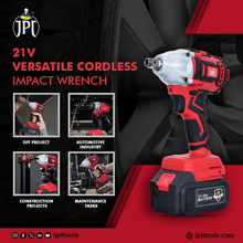 JPT 21v Brushless Cordless Impact Wrench | 320 Nm Torque | 0-2300 RPM | 1/2