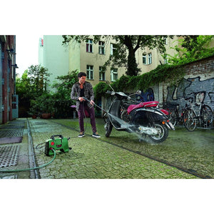 Bosch EasyAquatak 110 Bar Pressure Washer | 1300W Powerful Motor | 330 L/H Water Flow | Compact & Portable | Premium Accessories Included
