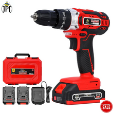 JPT Pro Series 21-volt Heavy Duty Impact Cordless Drill Machine | Max. 40N.M Torque | Max. 1600RPM Speed | 10MM Keyless Chuck | 25+3 Gears | 2000mAh Battery | Fast Charger | Clearance Sale 2024