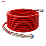 Buy JPT 10mtr airless paint sprayer hose pipe, featuring high-flex PVC build, SS spring guard, 3300 PSI (228 Bar) pressure handle, and much more. Buy Now